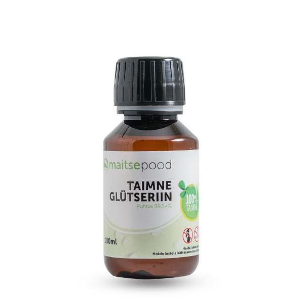 Toidu lisaaine Taimne glütserool (glütseriin) VG 100ml